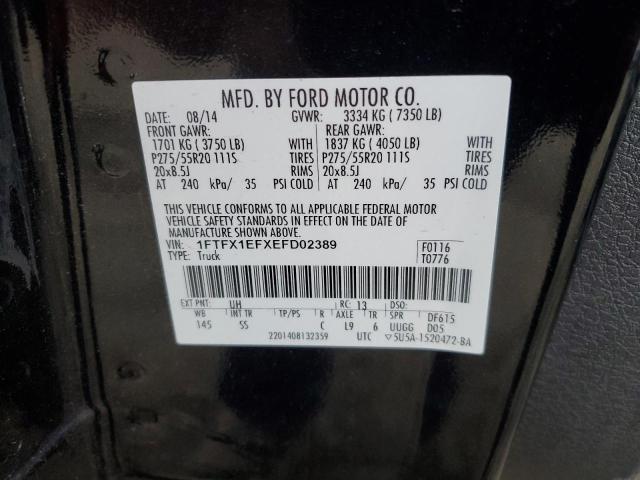 Photo 11 VIN: 1FTFX1EFXEFD02389 - FORD F150 SUPER 