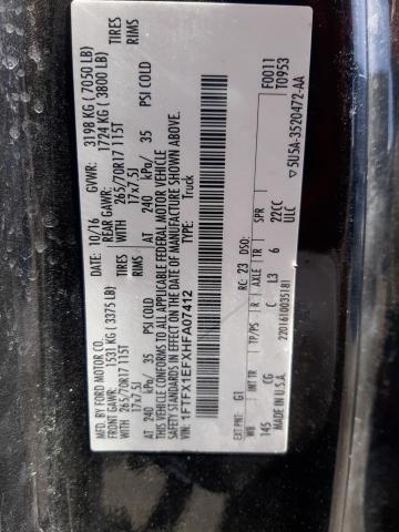 Photo 11 VIN: 1FTFX1EFXHFA07412 - FORD F150 SUPER 