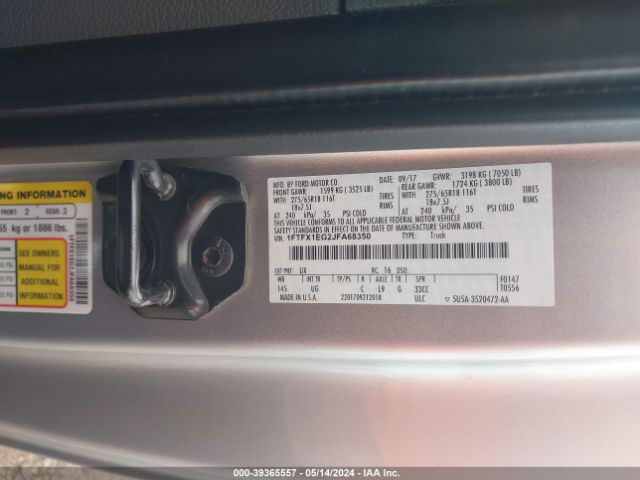 Photo 8 VIN: 1FTFX1EG2JFA68350 - FORD F-150 