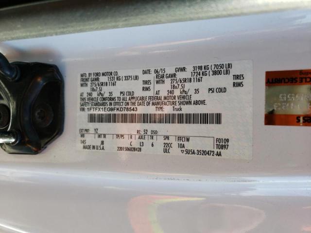 Photo 9 VIN: 1FTFX1EG9FKD78543 - FORD F-150 