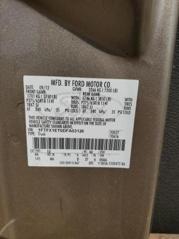 Photo 11 VIN: 1FTFX1ET0DFA03126 - FORD F150 SUPER 