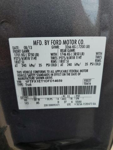 Photo 9 VIN: 1FTFX1ET1DFD14659 - FORD F150 SUPER 