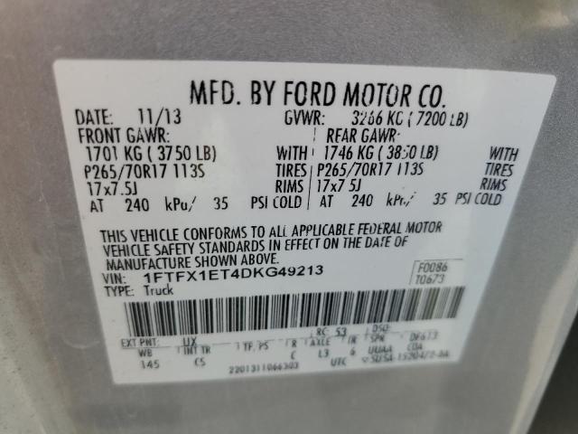 Photo 11 VIN: 1FTFX1ET4DKG49213 - FORD F150 SUPER 