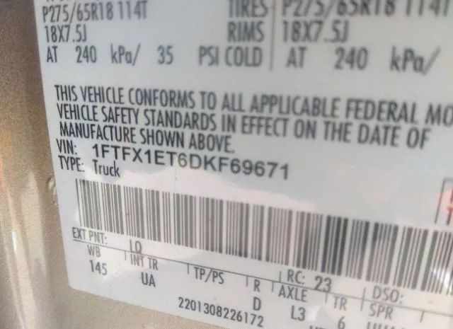 Photo 8 VIN: 1FTFX1ET6DKF69671 - FORD F-150 