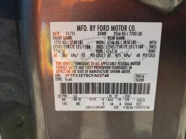 Photo 11 VIN: 1FTFX1ET9CFA02748 - FORD F150 SUPER 