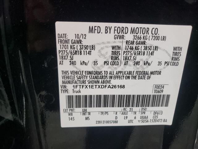 Photo 11 VIN: 1FTFX1ETXDFA26168 - FORD F150 SUPER 