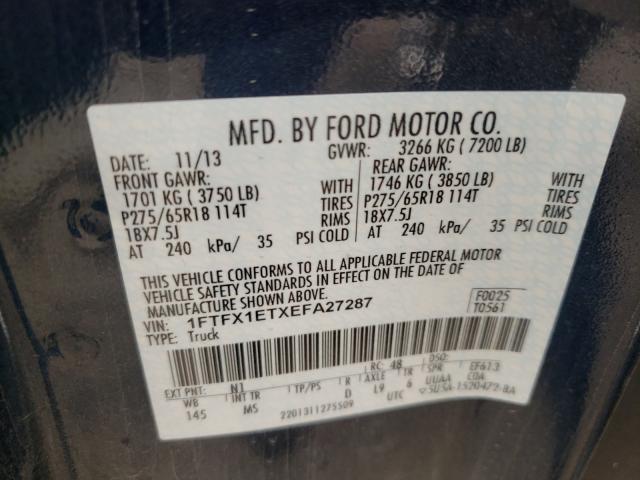 Photo 9 VIN: 1FTFX1ETXEFA27287 - FORD F150 SUPER 