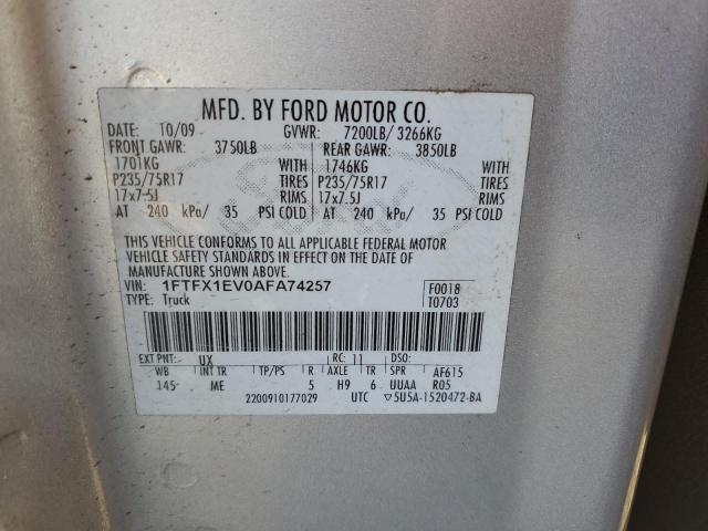 Photo 11 VIN: 1FTFX1EV0AFA74257 - FORD F150 SUPER 