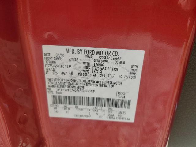 Photo 11 VIN: 1FTFX1EV0AFD08025 - FORD F150 SUPER 