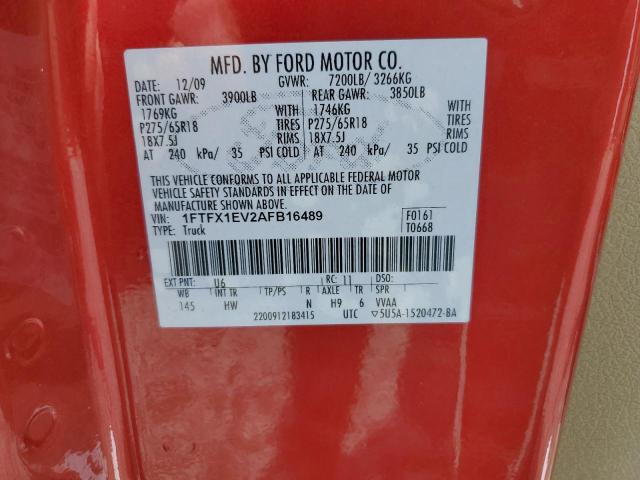 Photo 11 VIN: 1FTFX1EV2AFB16489 - FORD F150 SUPER 