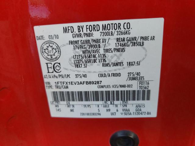 Photo 11 VIN: 1FTFX1EV3AFB89287 - FORD F150 SUPER 