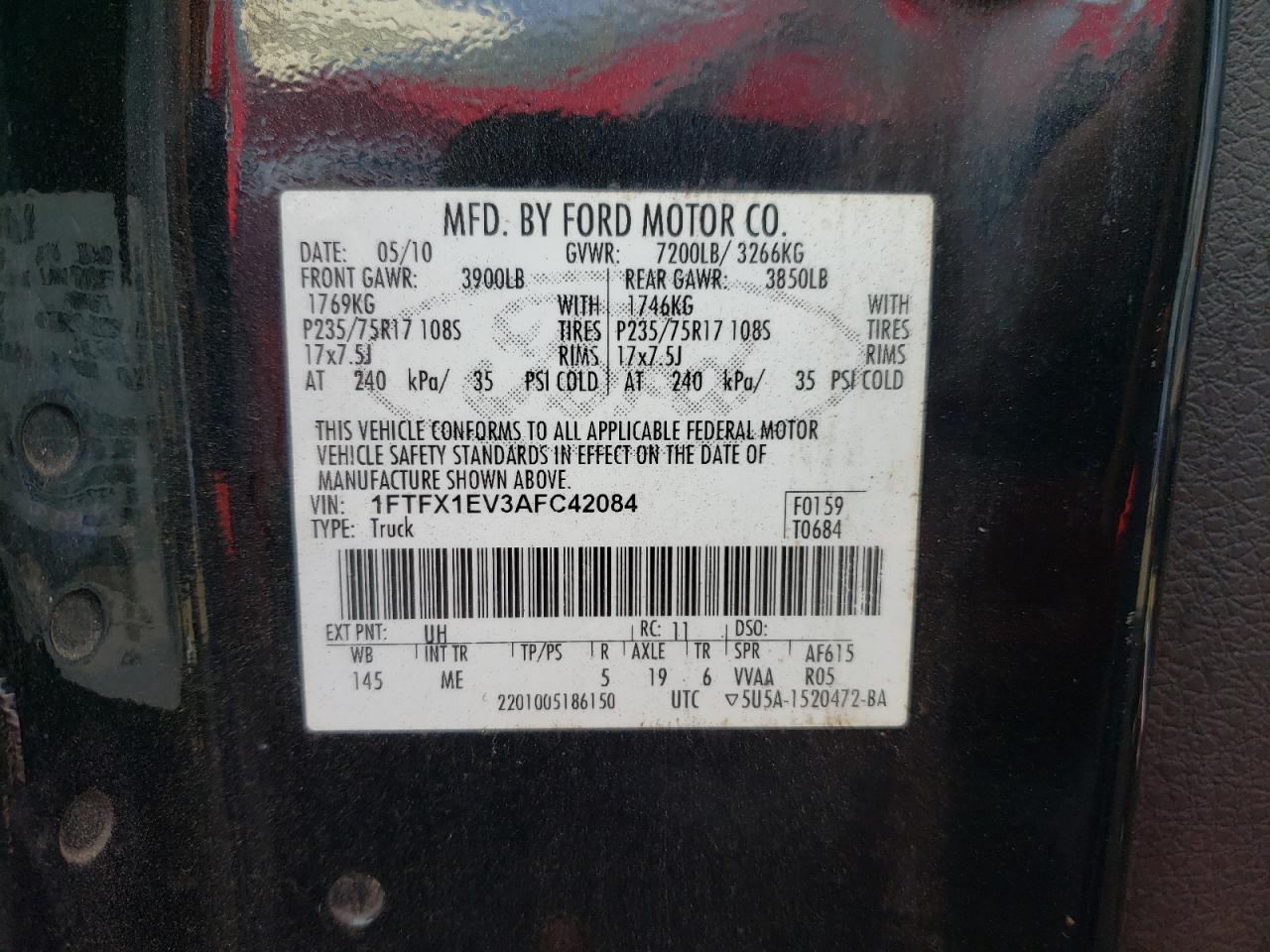 Photo 11 VIN: 1FTFX1EV3AFC42084 - FORD F-150 