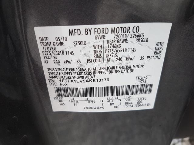 Photo 9 VIN: 1FTFX1EV5AKE13179 - FORD F150 SUPER 