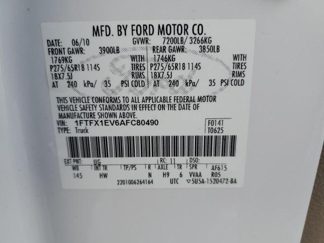 Photo 11 VIN: 1FTFX1EV6AFC80490 - FORD F-150 