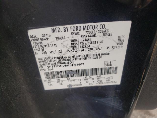 Photo 11 VIN: 1FTFX1EV6AKE64903 - FORD F150 SUPER 