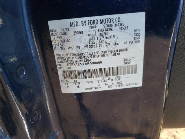 Photo 9 VIN: 1FTFX1EV7AFA98099 - FORD F150 SUPER 