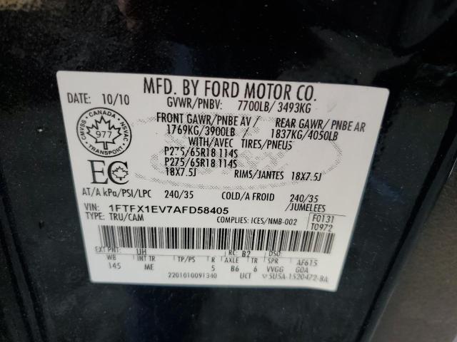 Photo 9 VIN: 1FTFX1EV7AFD58405 - FORD F150 SUPER 