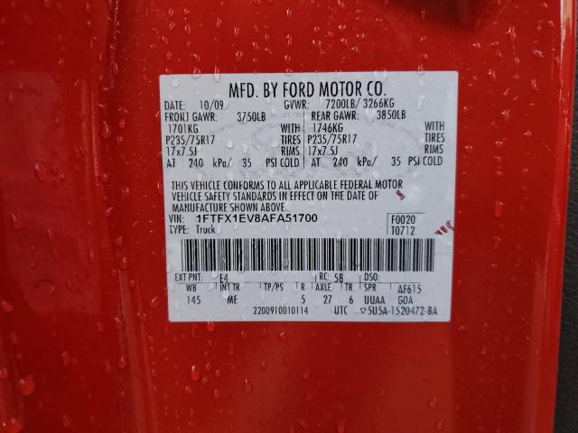 Photo 11 VIN: 1FTFX1EV8AFA51700 - FORD F150 SUPER 