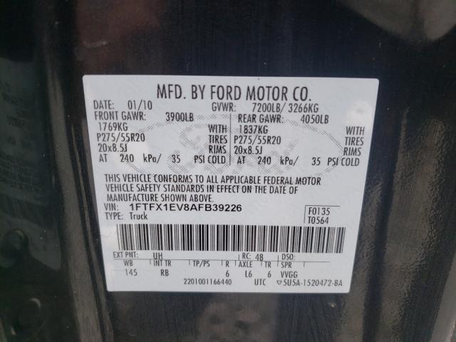 Photo 9 VIN: 1FTFX1EV8AFB39226 - FORD F150 SUPER 