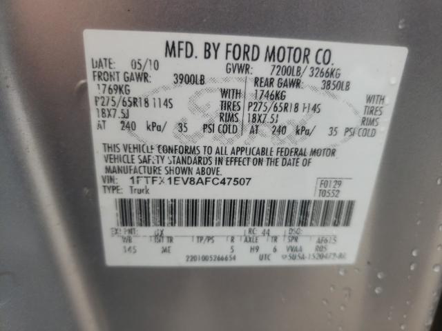 Photo 9 VIN: 1FTFX1EV8AFC47507 - FORD F150 SUPER 