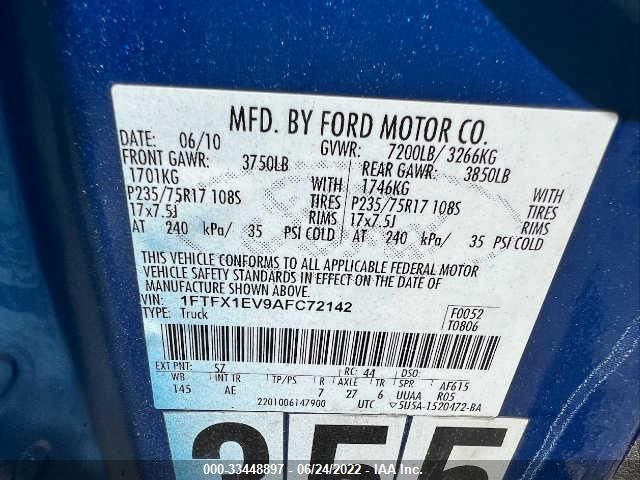 Photo 7 VIN: 1FTFX1EV9AFC72142 - FORD F-150 