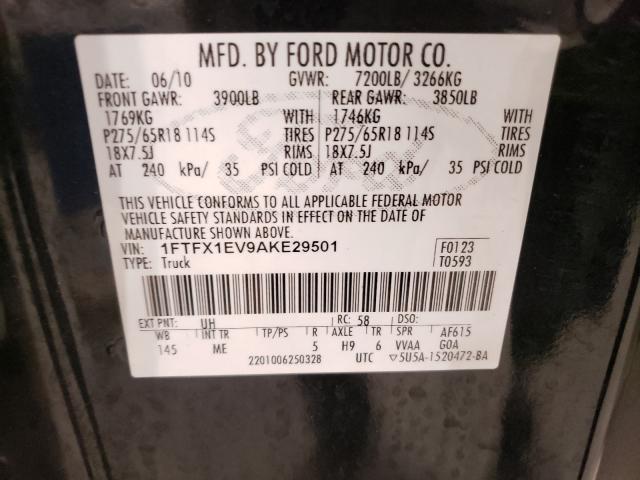 Photo 9 VIN: 1FTFX1EV9AKE29501 - FORD F150 SUPER 