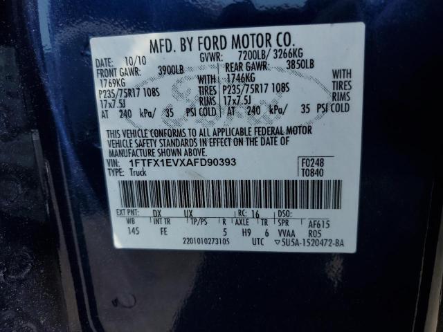 Photo 11 VIN: 1FTFX1EVXAFD90393 - FORD F-150 