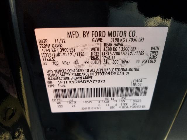 Photo 9 VIN: 1FTFX1R66DFA77073 - FORD F150 SVT R 