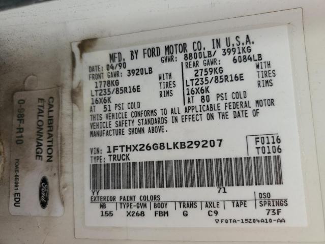 Photo 11 VIN: 1FTHX26G8LKB29207 - FORD F250 