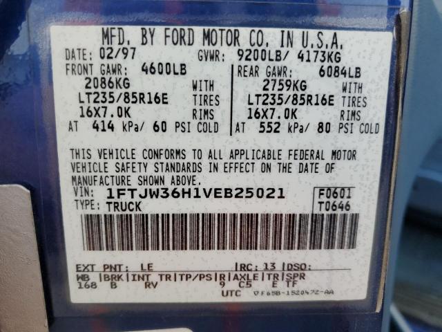 Photo 11 VIN: 1FTJW36H1VEB25021 - FORD F350 