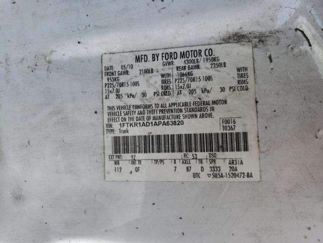 Photo 9 VIN: 1FTKR1AD1APA63820 - FORD RANGER 