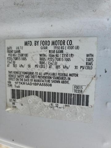 Photo 9 VIN: 1FTKR1AD1BPA55508 - FORD RANGER 