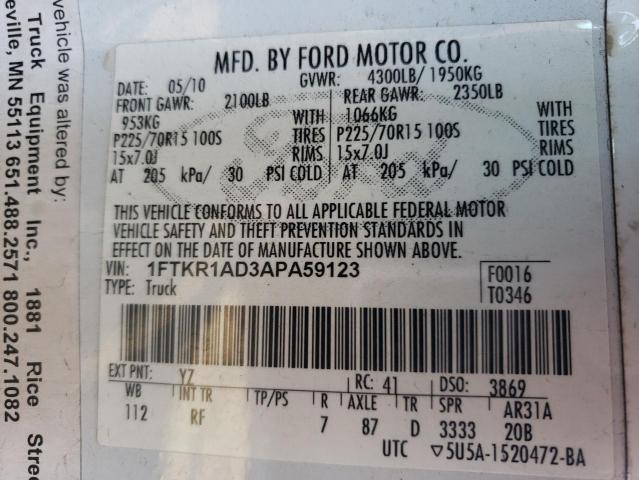 Photo 11 VIN: 1FTKR1AD3APA59123 - FORD RANGER 