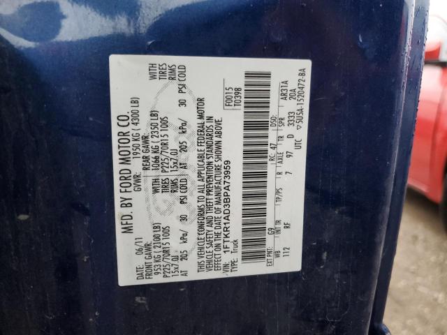 Photo 9 VIN: 1FTKR1AD3BPA73959 - FORD RANGER 