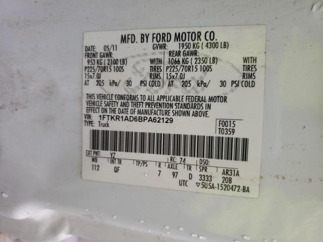 Photo 9 VIN: 1FTKR1AD6BPA62129 - FORD RANGER 