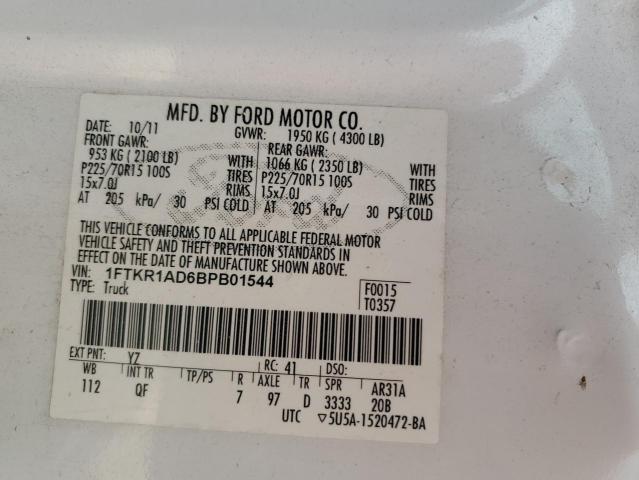 Photo 12 VIN: 1FTKR1AD6BPB01544 - FORD 110S 