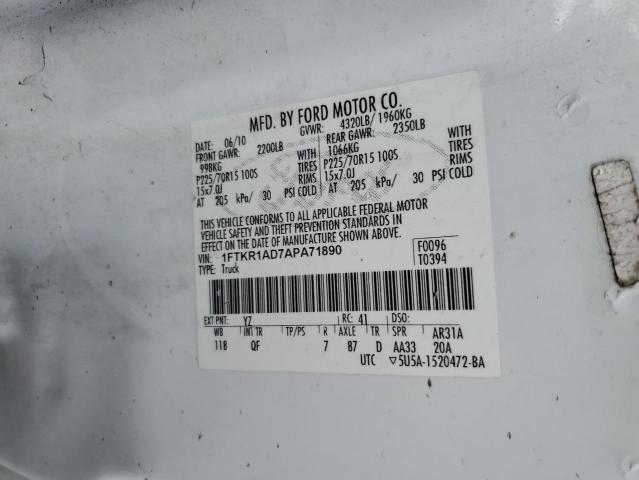 Photo 11 VIN: 1FTKR1AD7APA71890 - FORD RANGER 