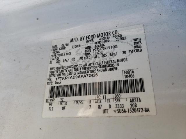 Photo 11 VIN: 1FTKR1AD9APA72426 - FORD RANGER 