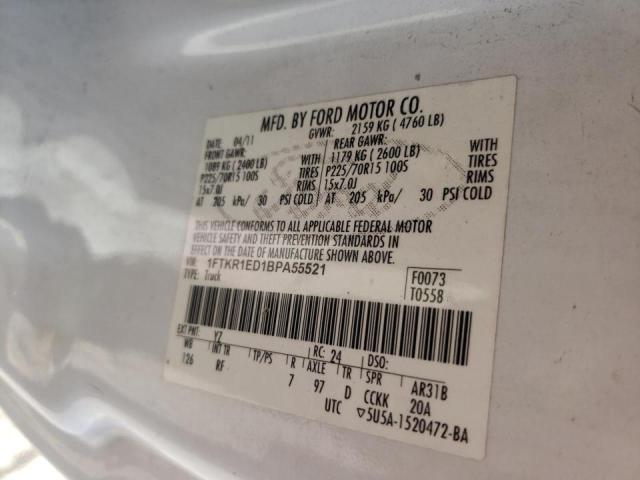 Photo 9 VIN: 1FTKR1ED1BPA55521 - FORD RANGER SUP 