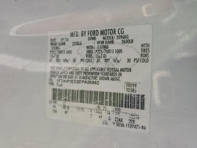 Photo 12 VIN: 1FTKR1ED2BPA06862 - FORD RANGER 