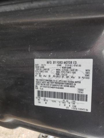 Photo 9 VIN: 1FTKR1ED4BPA42486 - FORD RANGER SUP 