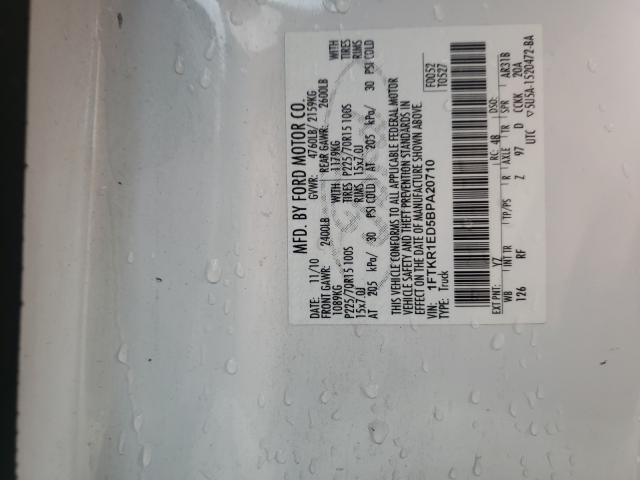 Photo 9 VIN: 1FTKR1ED5BPA20710 - FORD RANGER SUP 