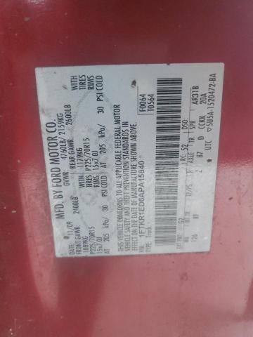 Photo 11 VIN: 1FTKR1ED6APA15840 - FORD RANGER SUP 