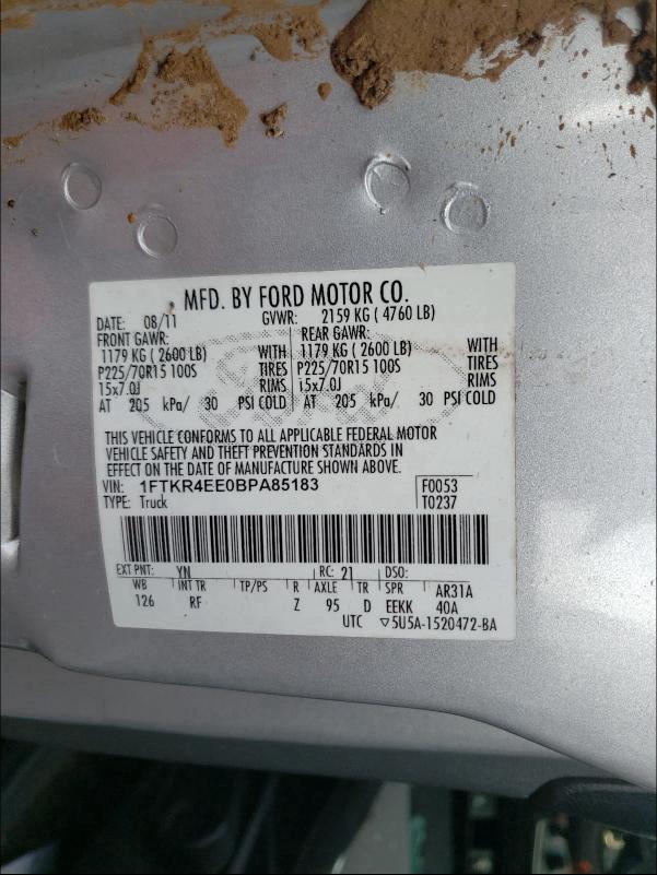 Photo 9 VIN: 1FTKR4EE0BPA85183 - FORD RANGER SUP 