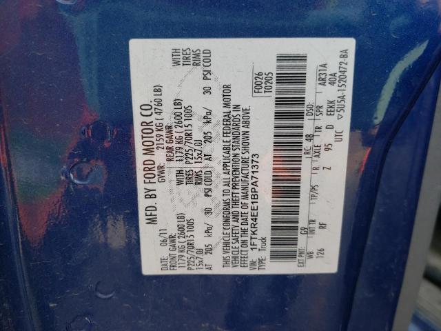 Photo 9 VIN: 1FTKR4EE1BPA71373 - FORD RANGER SUP 