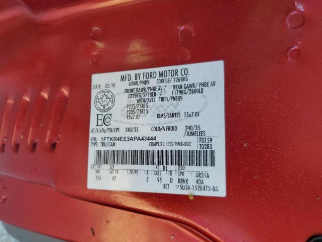 Photo 9 VIN: 1FTKR4EE3APA43444 - FORD RANGER SUP 