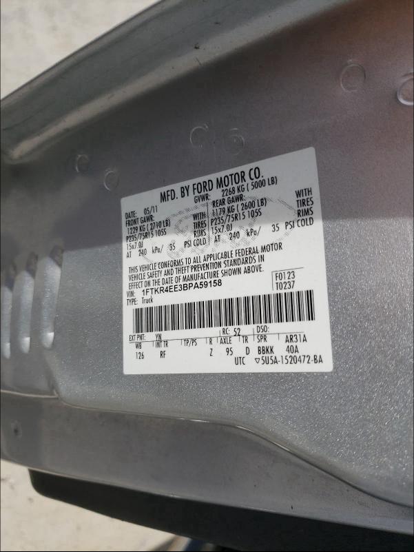 Photo 9 VIN: 1FTKR4EE3BPA59158 - FORD RANGER SUP 