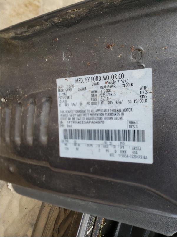 Photo 9 VIN: 1FTKR4EE5APA04970 - FORD RANGER SUP 