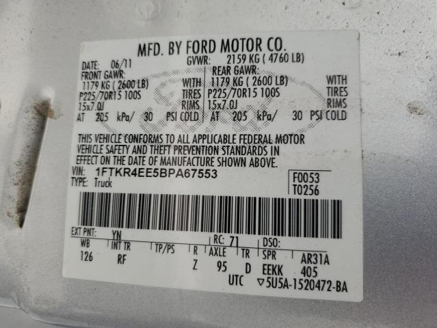 Photo 11 VIN: 1FTKR4EE5BPA67553 - FORD RANGER 