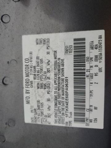 Photo 11 VIN: 1FTKR4EE6BPA96351 - FORD RANGER SUP 